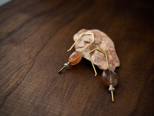 Trail Blazer Sunstone Earrings