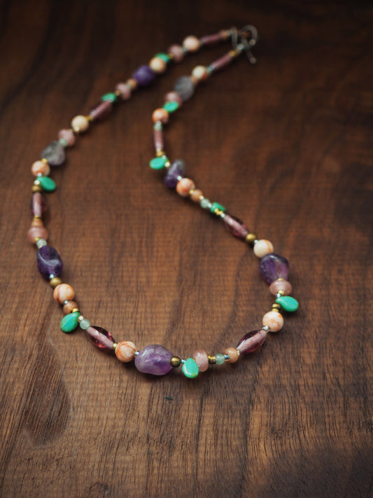 Trail Mix Gemstone Necklace