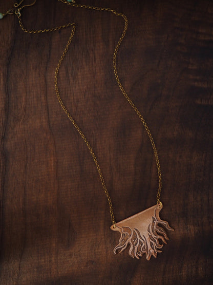 Copper Roots Below Necklace