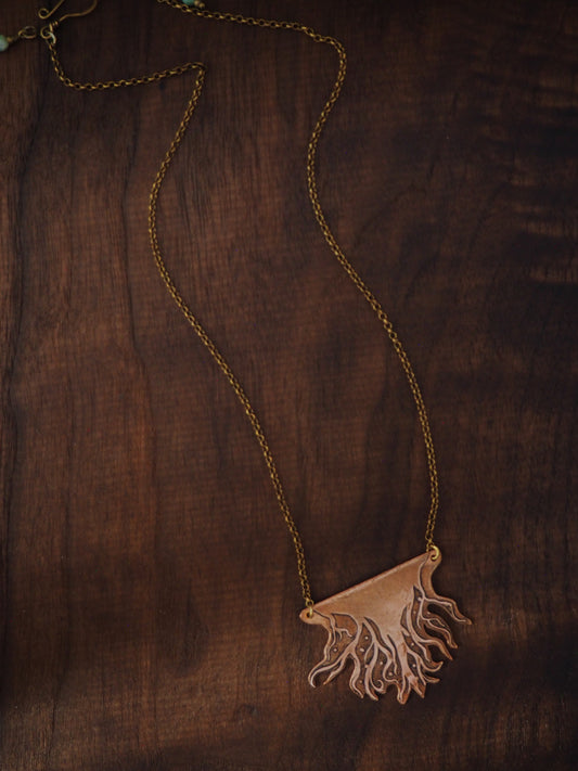 Copper Roots Below Necklace