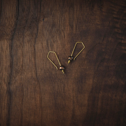 Trail Blazer Faceted Glass Earrings