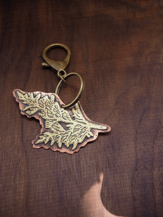 Motherwort Etched Keychain