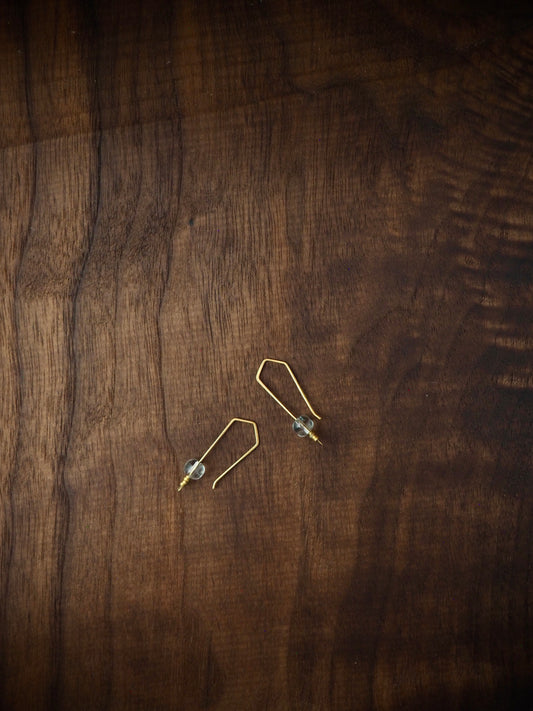 Trail Blazer Clear Quartz Earrings