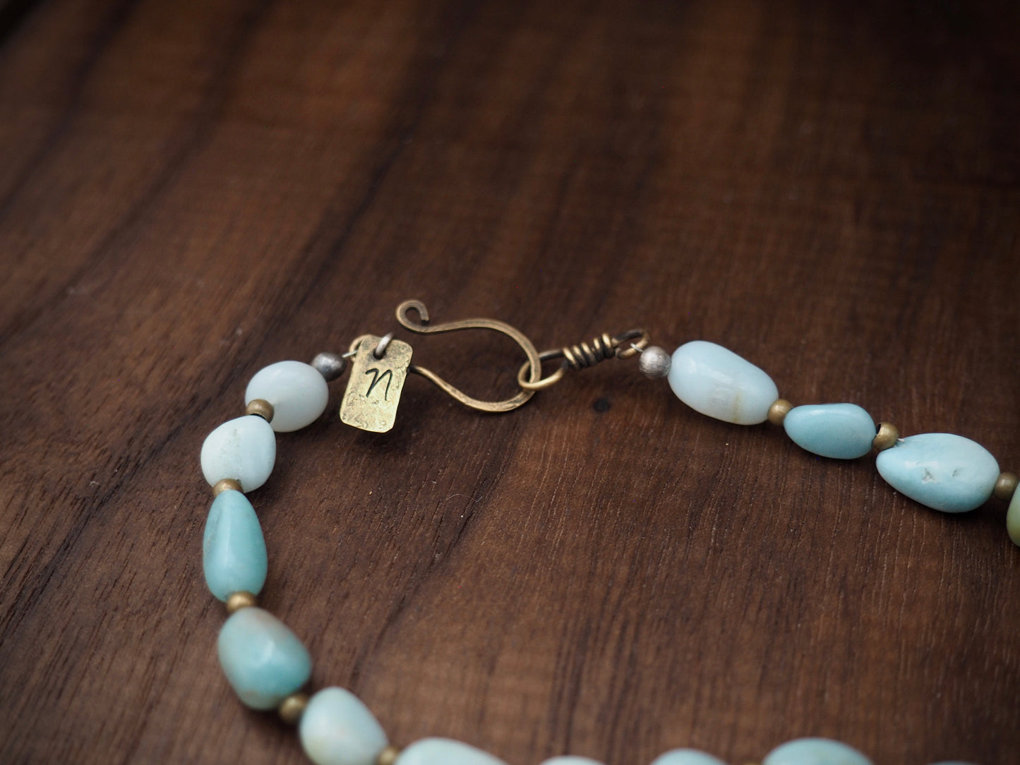 Iolite + Aventurine Silver Wildflower Sturdy Girl Necklace