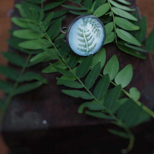 Large Fern n’Capsule Ring #4 (Original)
