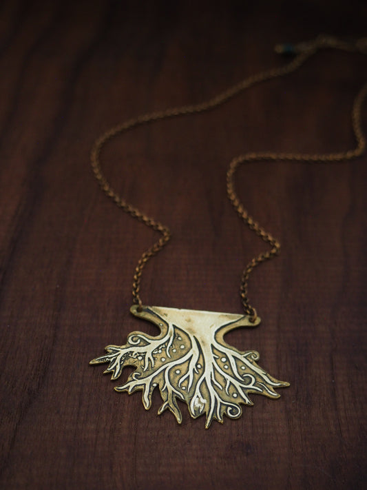 Brass Roots Below Necklace 2