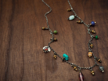 Map Legend Gemstone Necklace