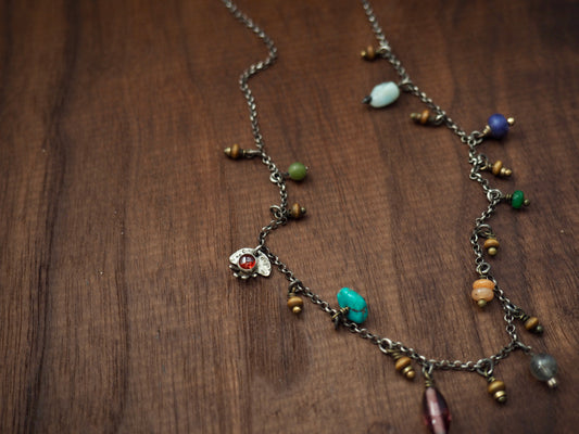 Map Legend Gemstone Necklace