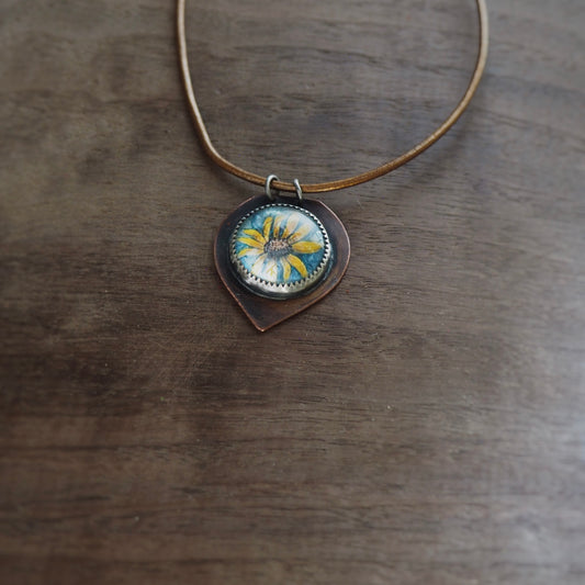 Rudbeckia n’Capsule Cord Necklace #1