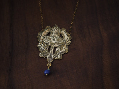 Iolite + Brass Path to Fine Sands Necklace