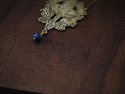 Iolite + Brass Path to Fine Sands Necklace