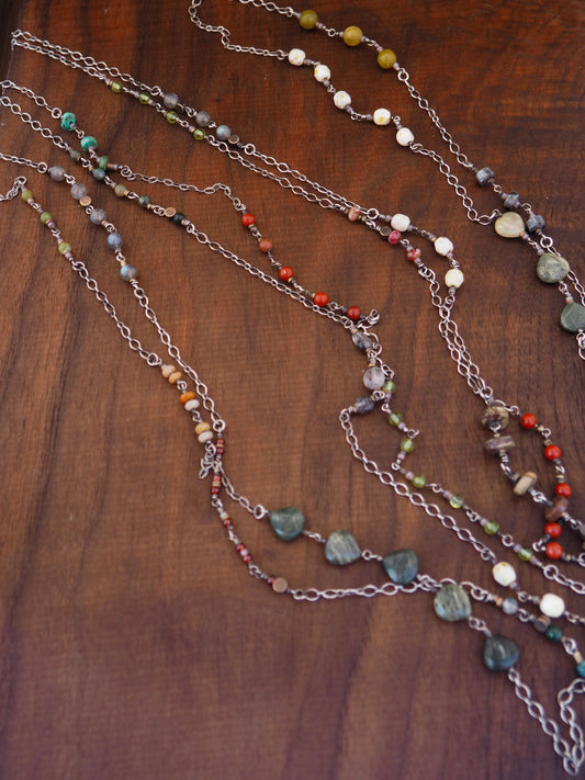 Switchback Gemstone Necklace