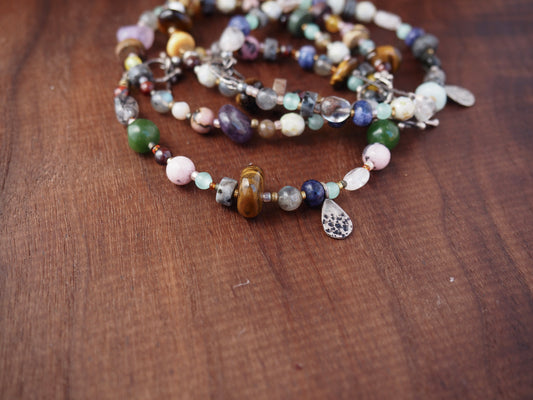 Trail Mix Gemstone Bracelets