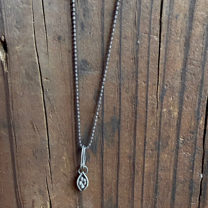 Sculpted Tiny Seed Pod Necklace