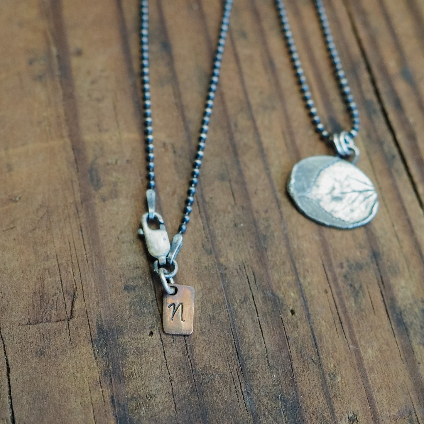 Pressed Aspen Leaf Pendant