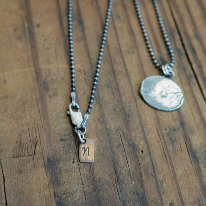 Pressed Aspen Leaf Pendant