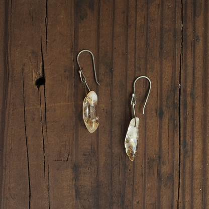 Citrine Nugget Dangles #4
