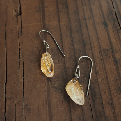 Citrine Nugget Dangles #3
