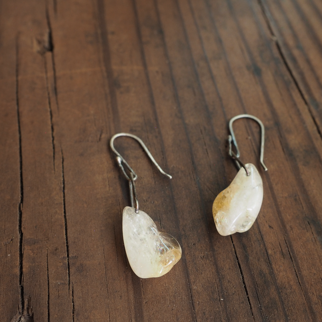 Citrine Nugget Dangles #5